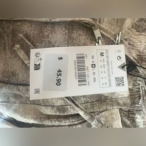 Zara printed mini skirt
